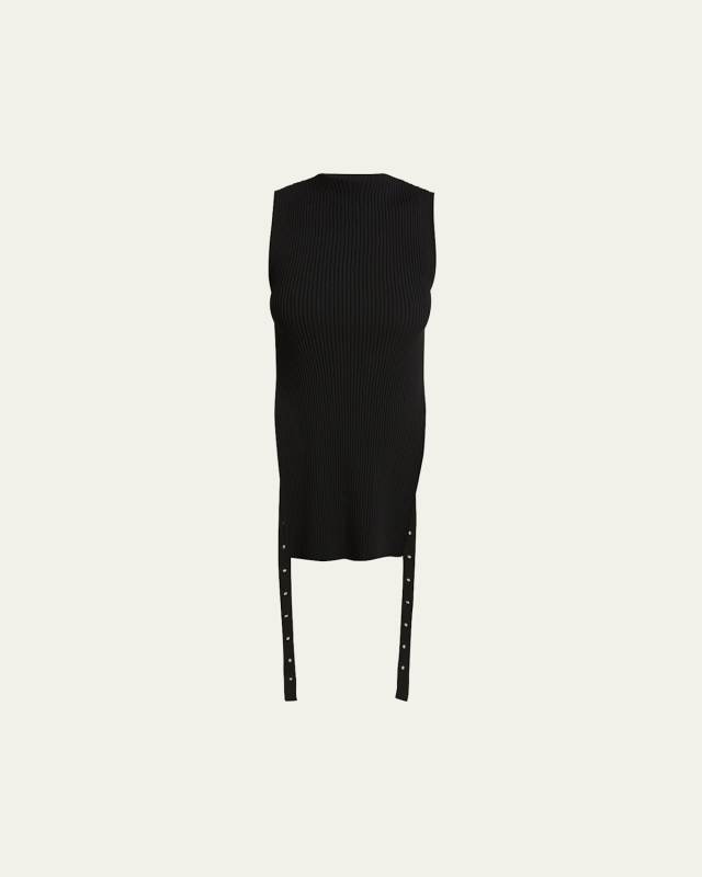 Rita Ribbed Hanging Tie Top